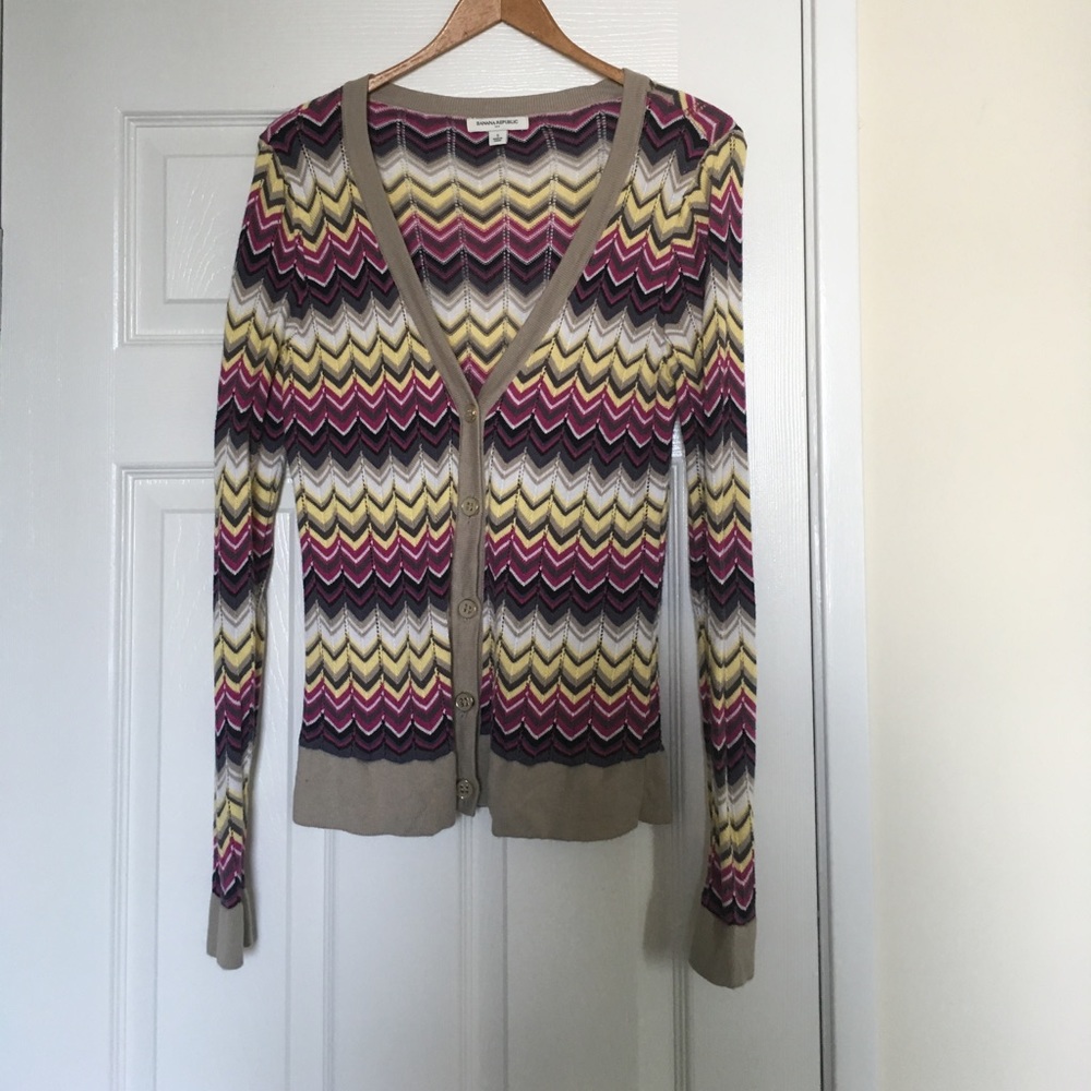 Banana Republic Chevron Cardigan
